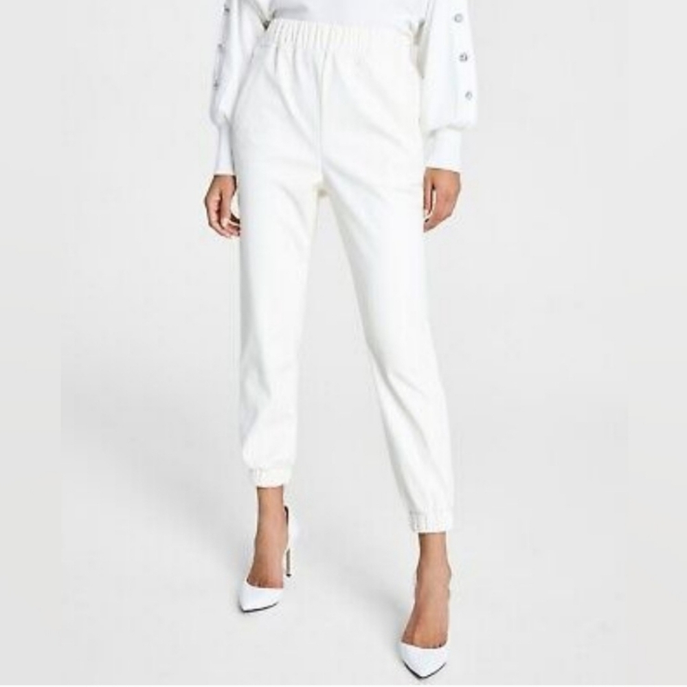 INC International Concepts White Track Joggers
